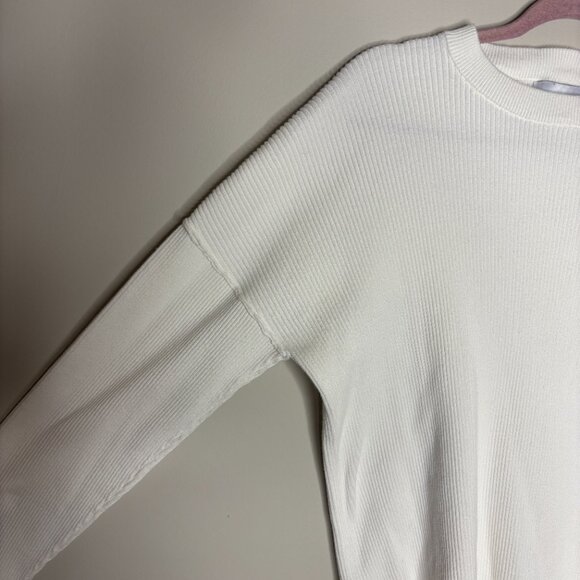 Legoe Heritage Maternity Catalina Ribbed Jumper Sweater Off White M/L Cotton - Picture 8 of 10